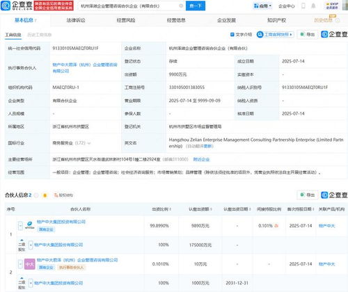 物產(chǎn)中大在杭州設(shè)立合伙企業(yè) 拓展品牌管理與咨詢(xún)服務(wù)新賽道